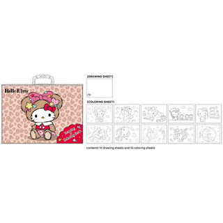DRAWING AND COLORING BOOK LOVELY BEAR KT