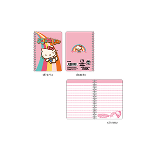 MINI SPITAL NOTEBOOK RETRO RAINBOW KT