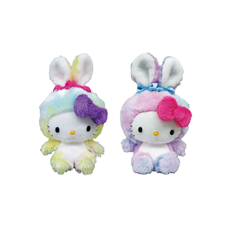 6 IN PLUSH AST RAINBOW RABBIT EASTER KT