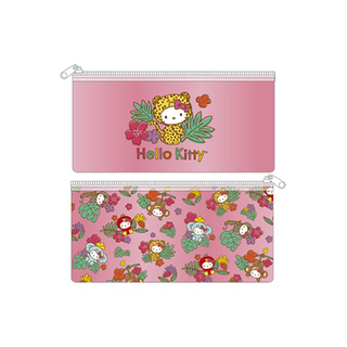 VINYL PENCIL POUCH TROPICAL ANIMAL
