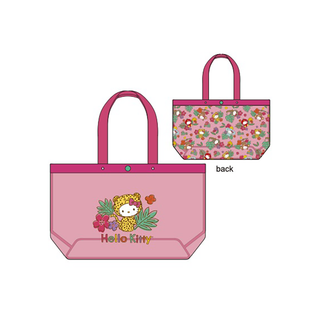 VINYL SHOULDER TOTE TROPICAL ANIMAL