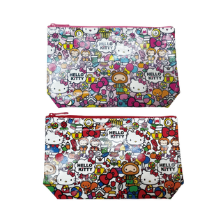 LAMINATE COTTON POUCH AST JOYFUL KT
