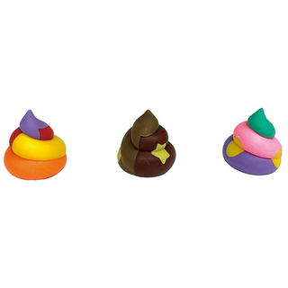 POOP PUZZLE ERASER AST FUNNY STATIONERY