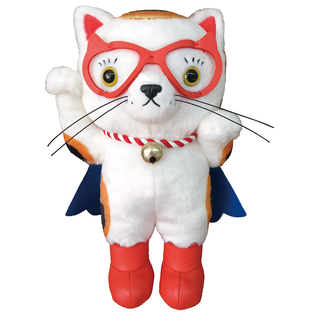 10 IN STANDING PLUSH SUPER LUCKY CAT