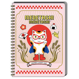 SPIRAL NOTEBOOK SUPER LUCKY CAT