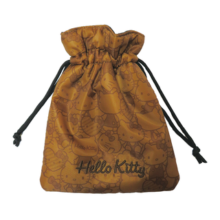 MINI DRAWSTRING BAG BROWN POSE KT