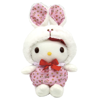 9 IN PLUSH FLOWER BUNNY KT