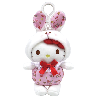 MASCOT CLIP ON FLOWER BUNNY KT