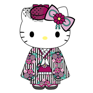10 IN STANDING PLUSH RETRO MODERN KIMONO KT
