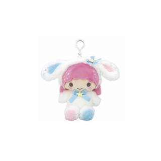 MASCOT CLIP ON LALA WHITE BUNNY TS