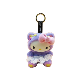 MASCOT W/CARABINER PASTEL PURPLE BEAR PLUSHIE POPS KT