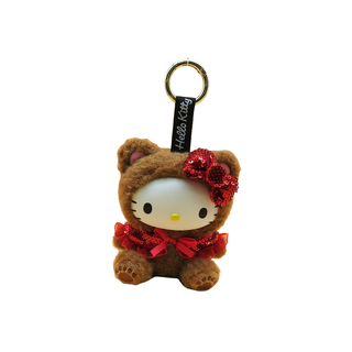 MASCOT W/CARABINER BROWN BEAR PLUSHIE POPS KT