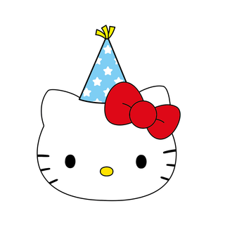 MASCOT PIN BADGE RED RIBBON PARTY KT