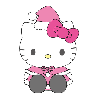 12 IN PLUSH KT PINK SANTA GIRLS MX