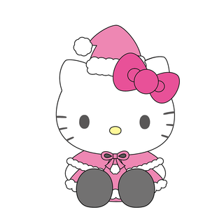 7 IN PLUSH KT PINK SANTA GIRLS MX