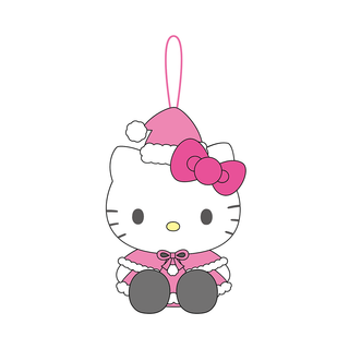 MASCOT ORNAMENT KT PINK SANTA GIRLS MX