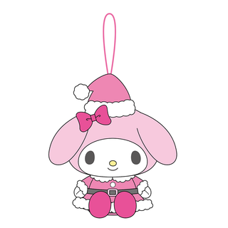 MASCOT ORNAMENT MM PINK SANTA GIRLS MX
