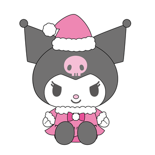 12 IN PLUSH KU PINK SANTA GIRLS MX