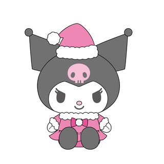 7 IN PLUSH KU PINK SANTA GIRLS MX