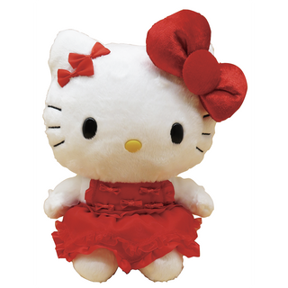10 IN PLUSH KT RED DRESS GIRLS MX