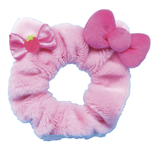 SCRUNCHIE W/EARS KT STRAWBERRY MILK MX