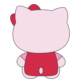 8 IN PLUSH KT PINK X RED MX