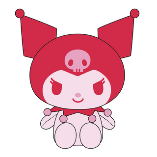 8 IN PLUSH KU PINK X RED MX