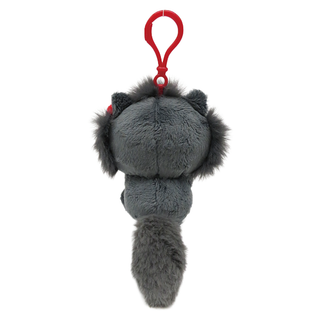 MASCOT CLIP ON WOLF FLUFFY TAIL ANIMAL KT