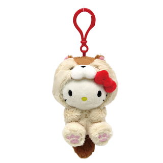 MASCOT CLIP ON SQUIRREL FLUFFY TAIL ANIMAL KT